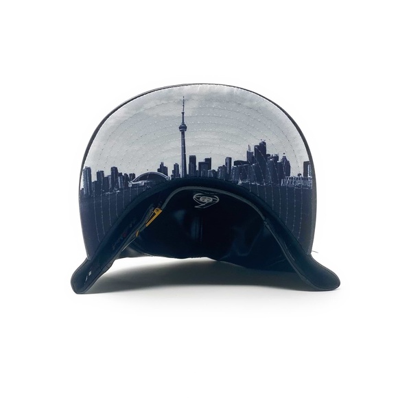 6 Visions - The Cap Guys TCG / Inspired Exclusives PU Black/White Strapback Cap - Picture 6 of 6